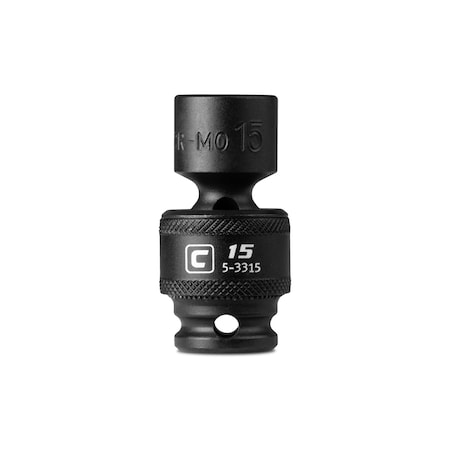 Capri Tools 3/8 in Drive 15 mm Universal Impact Socket 5-3315